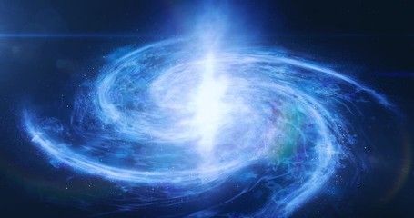 Wall Mural - beautiful spiral galaxy cosmic backgroundformation of star clusters in deep space optical lens flare