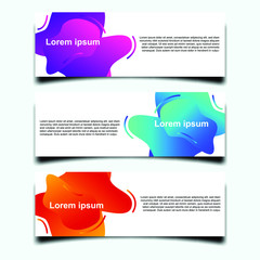 Fototapete - Abstract Web banner design background or header Templates vector illustration