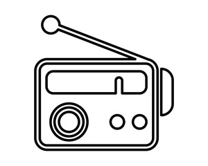 Poster - radio music player isolated icon