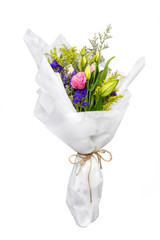 Poster - Flower bouquet wrapped in paper