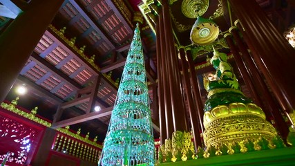 Wall Mural - Emerald Buddha in Phra Kaew temple, Chiang Rai province.