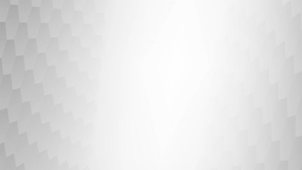 Wall Mural - 4k rotation slow abstract white and gray background of embossed surface hexagon,honeycomb modern hor