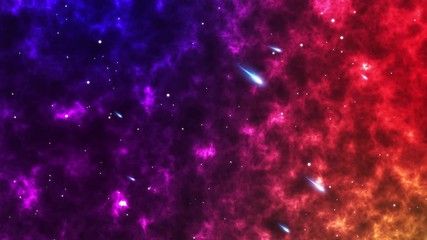 Wall Mural - Footage 4K of Traveling through star fields in space as a supernova colorful light glowing.Space Nebula blue background moving motion graphic with stars space rotation nebula (Video galaxy).