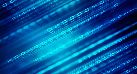 2d illustration abstract futuristic electronic circuit technology background