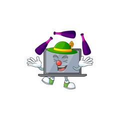 Sticker - Smart monitor cartoon character style playing Juggling