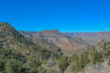 Wall Mural - Scenic Beauty of Salt River Canyon in Gila County, Tonto National Forest, Arizona USA