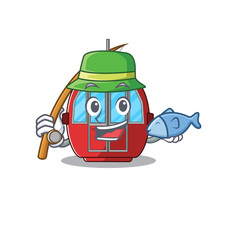 Sticker - A Picture of happy Fishing ropeway design