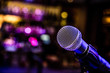 © 7713 Photography - Comedy Music Show in a bar restaurant with a microphone and cool lighting
