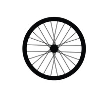 Bike Wheel Icon Vector