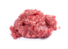 Minced Meat Isolated On A White
