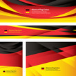 Abstract German Flag, Flag Banner Collection (Vector Art)