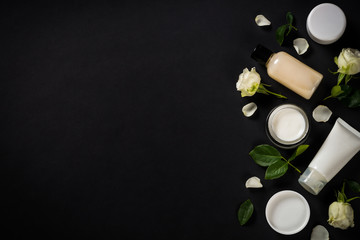 Wall Mural - natural cosmetics with rose oil.