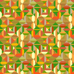 Wall Mural - Colorful seamless geometric pattern background - abstract vector illustration