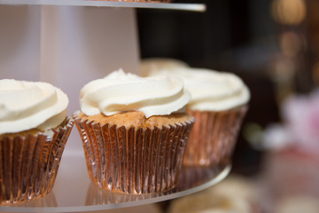 Wedding Cake Cupcakes at reception party