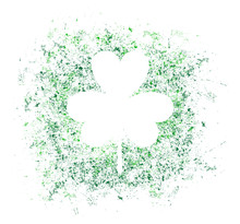 St. Patrick Day Vector Background With Clover. Irish Holiday Saint Patrick Day.