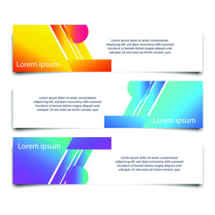 Fototapete - Abstract Web banner design background or header Templates vector illustration