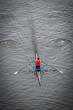 Solo Male Rower in Competition
