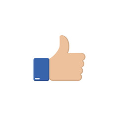 Aufkleber - Hand like icon in a flat design. Vector illustration