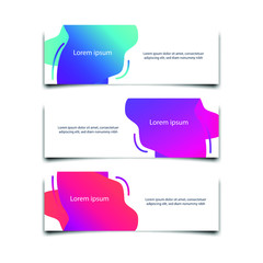 Fototapete - Abstract Web banner design background or header Templates vector illustration