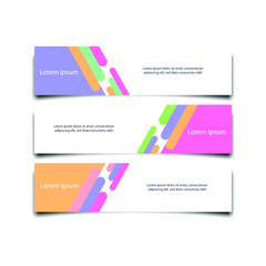 Fototapete - Abstract Web banner design background or header Templates vector illustration