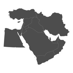 map of middle east