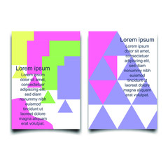 Leinwandbilder - Modern abstract design templates. pastel color magazine covers, wedding invitations, flyers, newsletter, poster, greeting cards, packaging and branding design