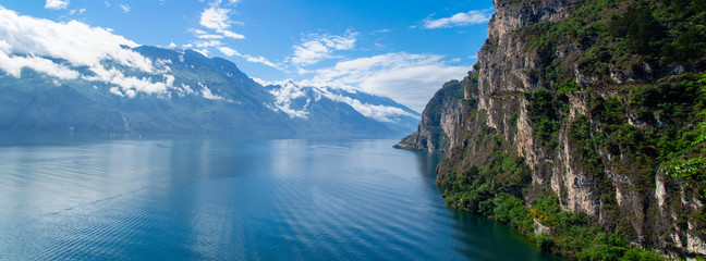 Summer view over of lake Garda in Italy