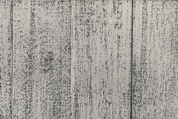 Wall Mural - Flat lay wooden boards painted with gray paint in a dry brush technique. Abstract modern trendy creative texture background