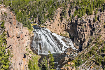 Wall Mural - Kepler Cascades, Yellowstone National Park