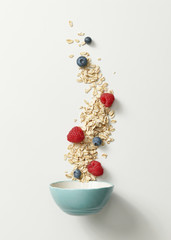 Wall Mural - bowl of oatmeal