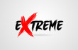 extreme grunge brush stroke word text for typography icon logo design