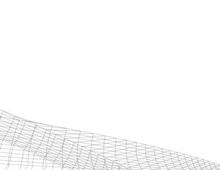 architecture abstract design 3d. Vector illustration 