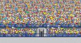 Fototapeta  - Stadium crowd background