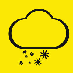 cloud and snow icon