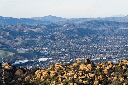 Rocky ridge mountaintop vie...