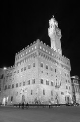 Fototapete - Palazzo Vecchio and town hall building in Florence, Tuscany, Europe
