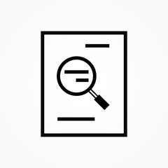 Sticker - search word outline single icon design vector illustration