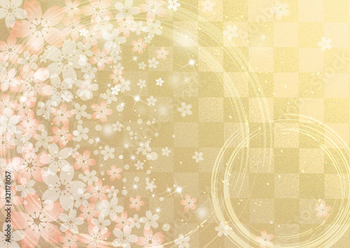 桜 和柄 金箔背景 Stock Illustration Adobe Stock 桜 和柄 金箔背景 Stock Illustration Adobe Stock