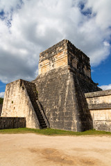 Wall Mural - Maya Temple Above Ancient Ball Game Court at Chichen Itza, Mexico