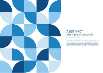 Wall Mural - abstract geometric background circle cut modern style art design with space