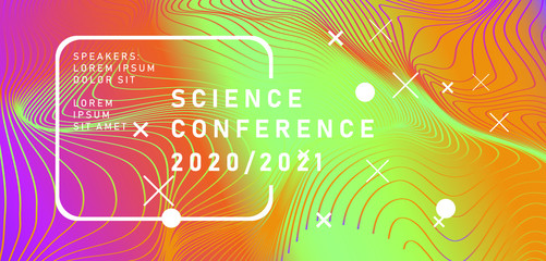 Aufkleber - Abstract geometric background. Poster template for Business and IT Technologies Conference.