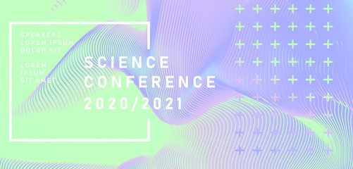 Aufkleber - Abstract geometric background. Poster template for Business and IT Technologies Conference.