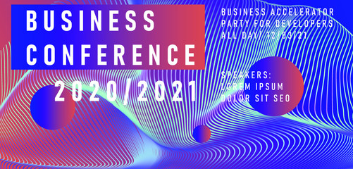 Aufkleber - Abstract geometric background. Poster template for Business and IT Technologies Conference.