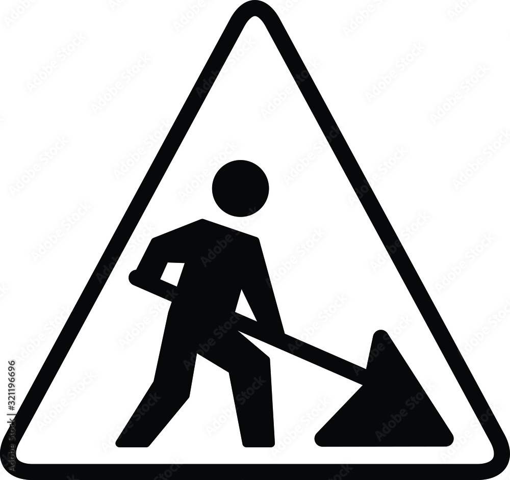 work in progress icon, vector illustration Stock Vector | Adobe Stock