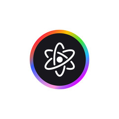 Canvas Print - Atom -  App Icon