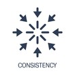 Сonsistency icon. Simple element illustration.Flat design.