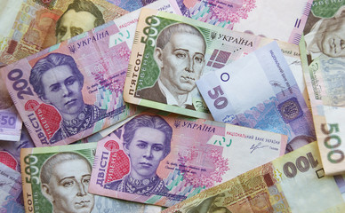 Ukrainian money hryvnia. The national currency. Corruption in Ukraine