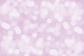 Wall Mural - Abstract white bokeh and blur reflection lighting on light violet background.
