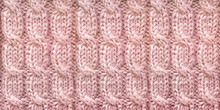 Tender Pink Knitted Pattern