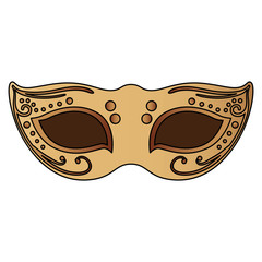 Canvas Print - elegant mask fantasy isolated icon vector illustration design